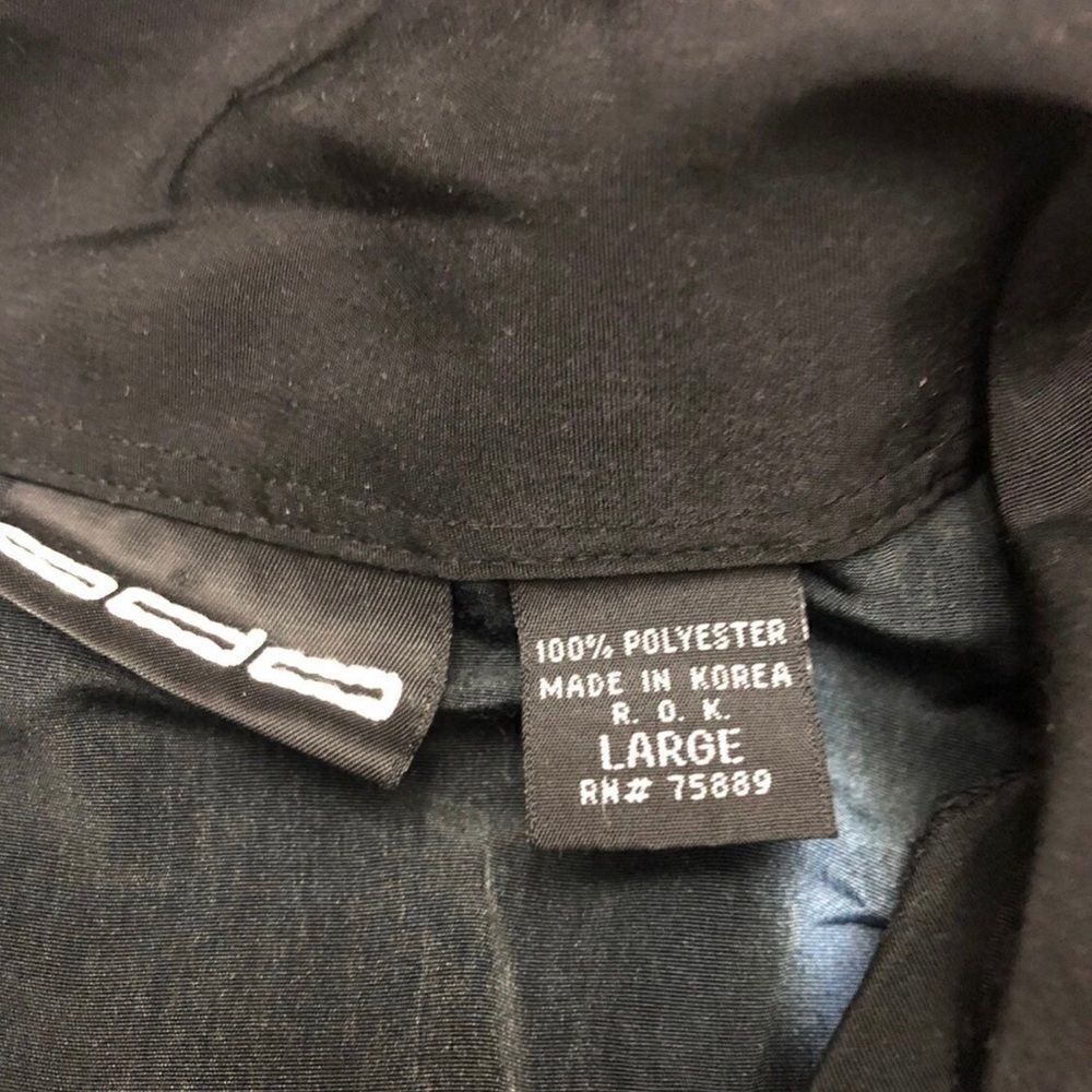 ODO mens black dragon car retro button down shirt size Large - Picture 7 of 8